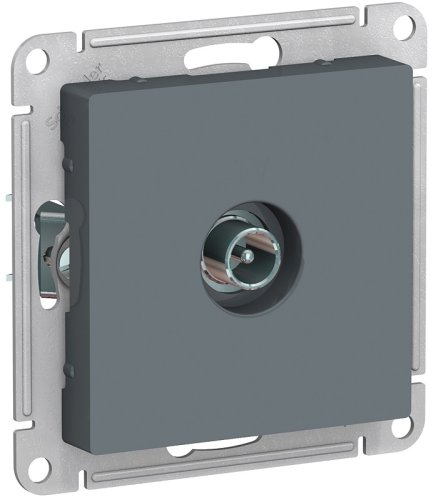 Розетка TV Проходная без рамки Systeme Electric AtlasDesign 1-м. грифель картинка